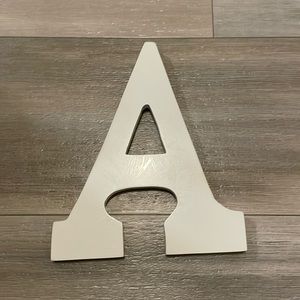 Wooden letter A